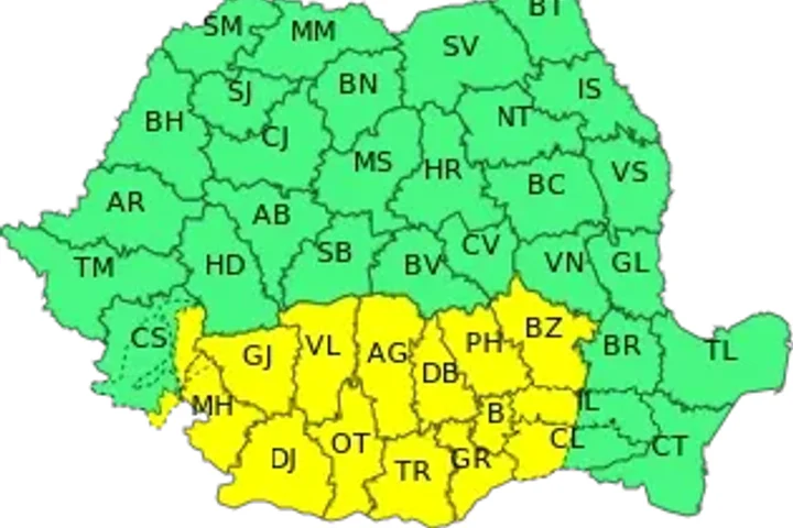 ANM: Alertă meteo - cod galben de ninsori 10 - 11 Martie 2021