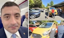 George Simion, acuzat că a evitat fanii după un eveniment în Anglia: „Am venit de la Middlesbrough… Am stat 3–4 ore, nici o poză!”