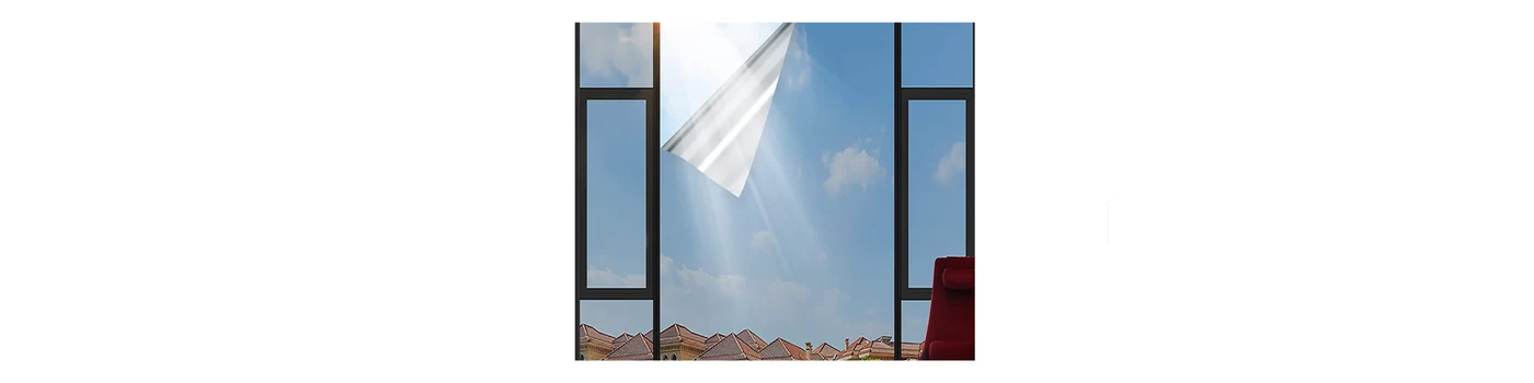 Folie Autoadeziva Pentru Geam Cu Protectie Solara UV si Efect de Oglinda Luxer