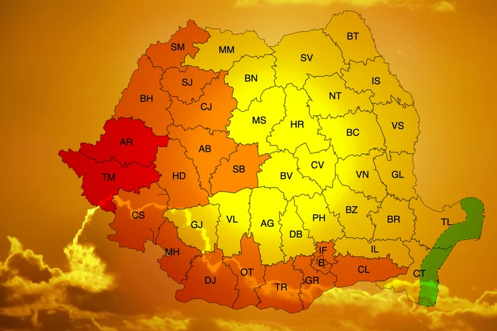 ANM emite Cod Roșu de Caniculă pentru Timiș și Arad pe 19 August: Valul de căldură continuă