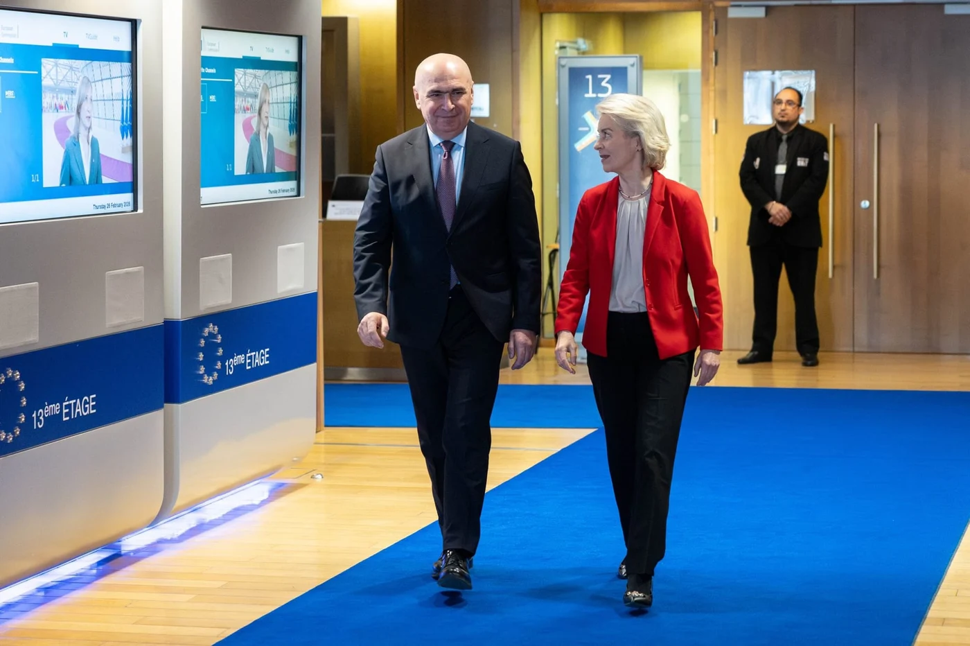 Ilie Bolojan, într-o imagine cu Ursula von der Leyen, președinta Comisiei Europene