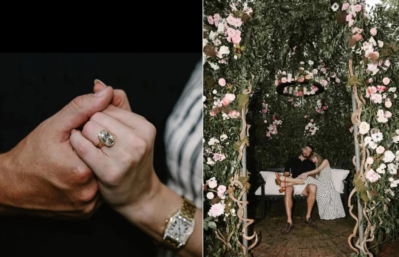 Inelul de logodnă are o piatră uriașă: un diamant a cărui valoare nu a fost încă dezvăluită. Foto: Instagram