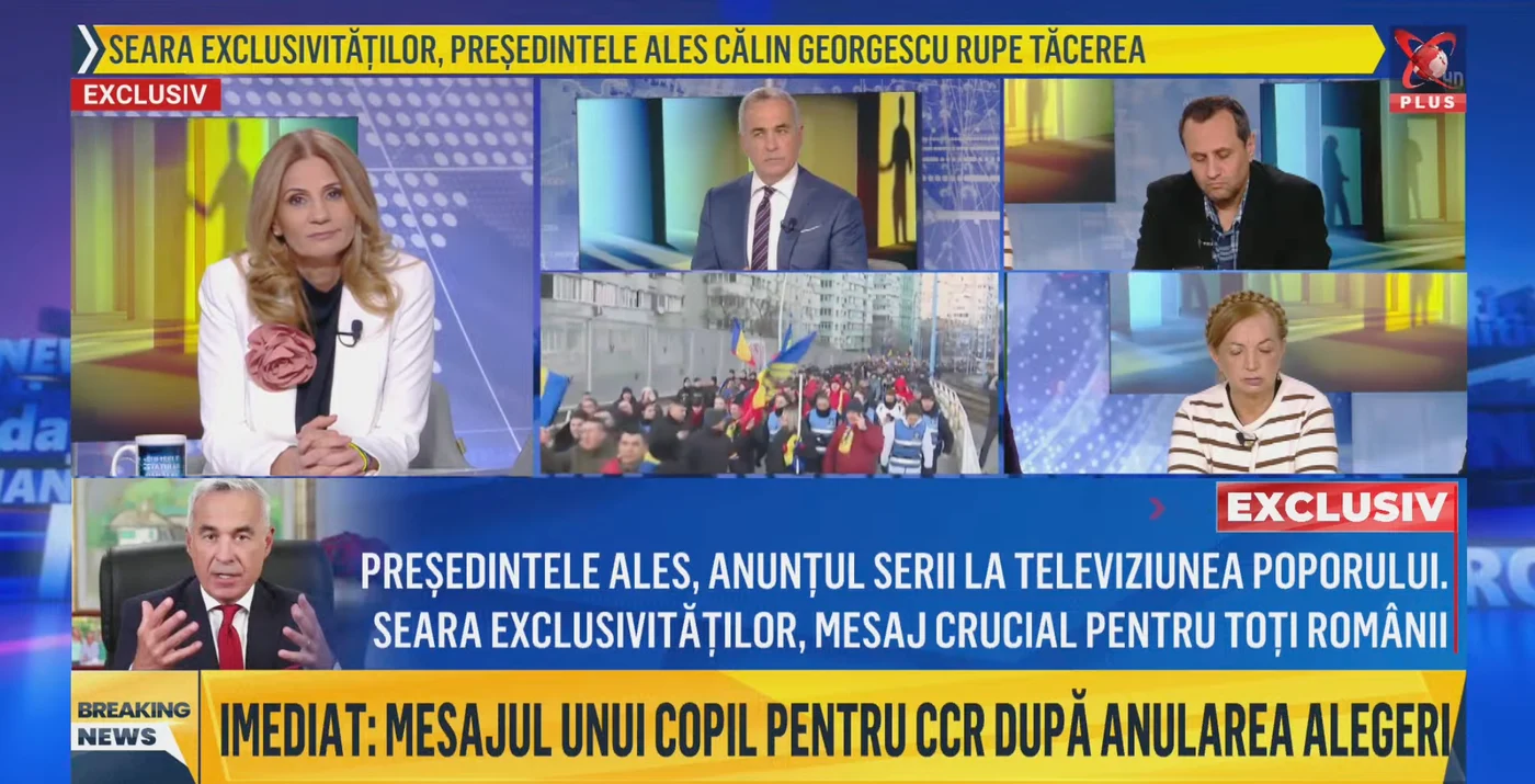 Captură de la Realitatea PLUS