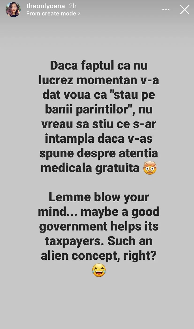 Oana Lasconi a postat mai multe mesaje pe social media, după scandalul izbucnit cu mama sa