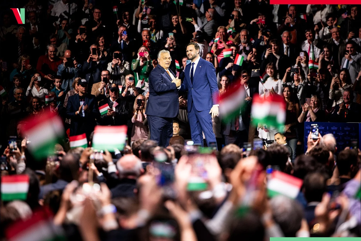 Viktor Orban, alături de vicepreședintele SUA, JD Vance - venit la Budapesta pentru susținea premierului Ungariei la alegerile parlamentare din 12 Aprilie 2026. Foto: Facebook/Viktor Orban