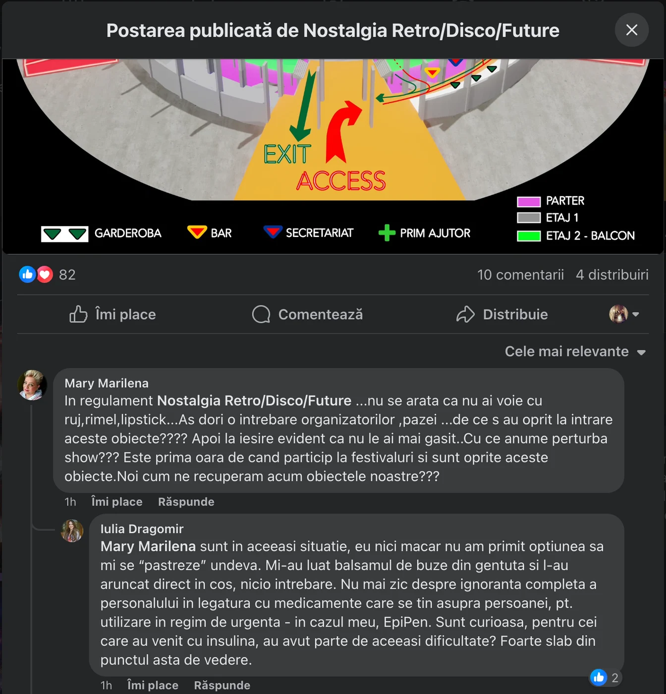 Sunt comentariile a două dintre participantele la Festivalul Nostalgia