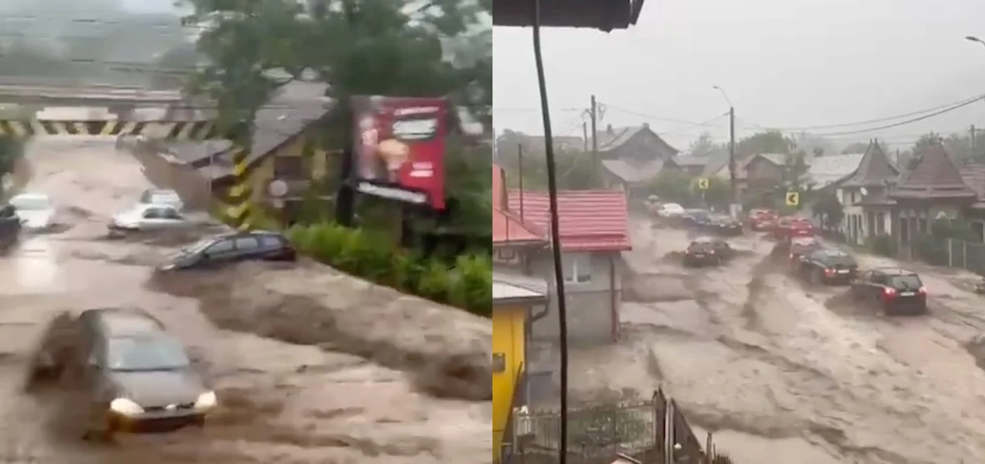 Localitatea Bușteni a fost puternic afectată de ploile torențiale, care au provocat viituri rapide, inundații pe mai multe străzi și acumulări importante de apă și aluviuni