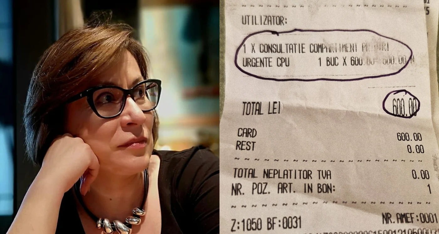 Lidia Bodea, directoarea Humanitas, a postat pe Facebook un comentariu despre întreaga situație, plus bonul pentru plata serviciilor inexistente, dar și dovada apelului la 112.