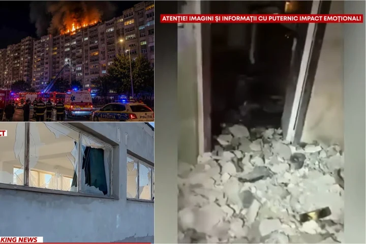Cât de grav sunt răniți românii deveniți victime în urma exploziei dronei rusești pe blocul din Galați. 70 de oameni au fugit disperați pe scări speriați VIDEO