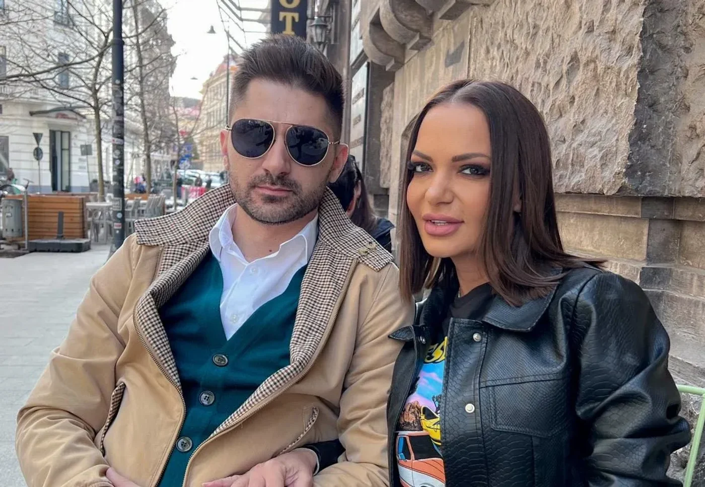 Cântăreața Andreea Antonescu și jurnalistul Victor Vrînceanu