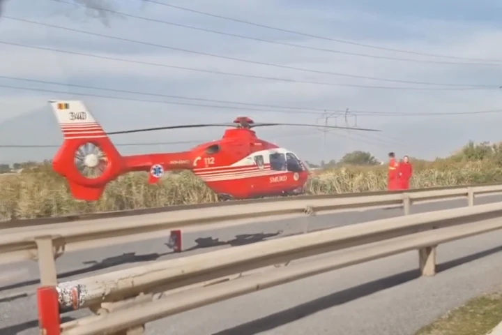 Accident grav pe Autostrada A1: Patru mașini implicate, trafic blocat spre Capitală