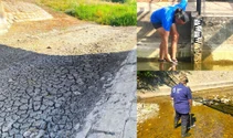VIDEO | Dunărea continuă să scadă la Cernavodă. A doua barjă a fost scufundată în brațul Bala, iar sâmbătă începe ultima etapă a intervenției