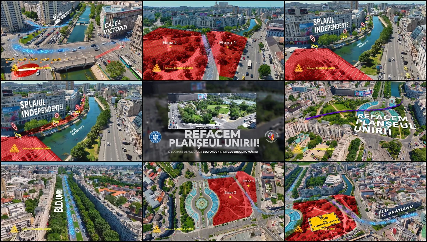 Planșeul Unirii va fi refăcut complet