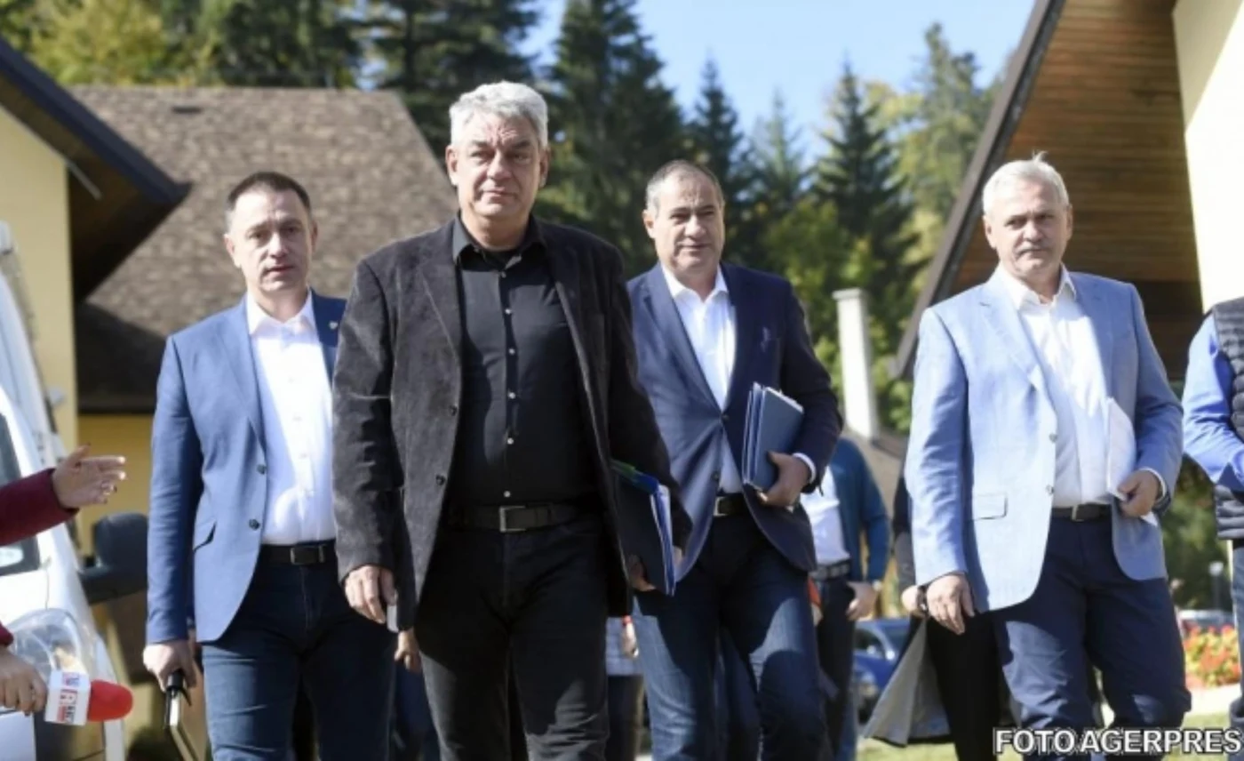 Mihai Tudose, Marian Neacșu și Liviu Dragnea (de la stânga la dreapta)