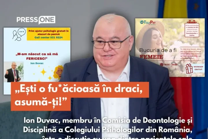 AUDIO. Înregistrare șocantă cu Ion Duvac, membru în Colegiul Psihologilor. Îi cere pacientei să facă o poză cu vaginul: „Ia dă-ți tu voie să vedem ce-i cu păsărica ta”