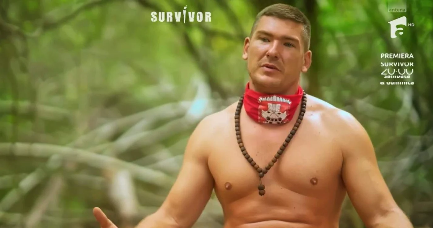Foto: Călin Donca, pe când era la Survivor România