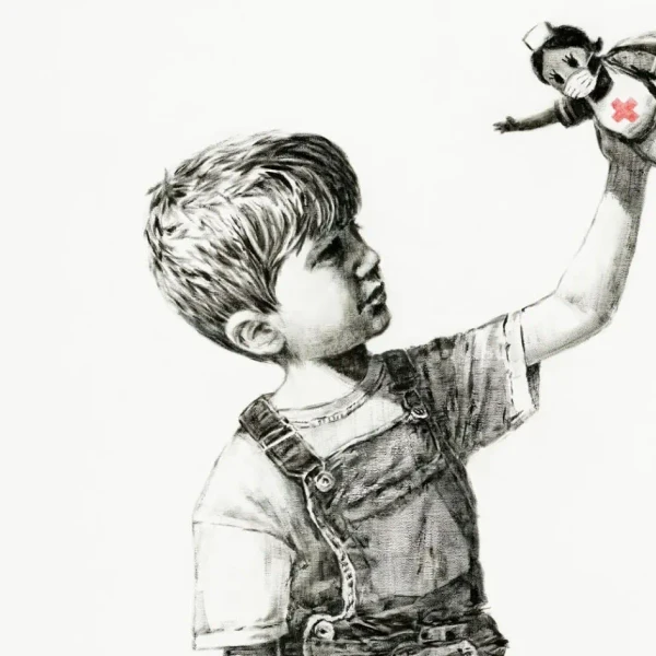 O pictură a celebrului artist Banksy s-a vândut la licitație cu $23.1 milioane USD
