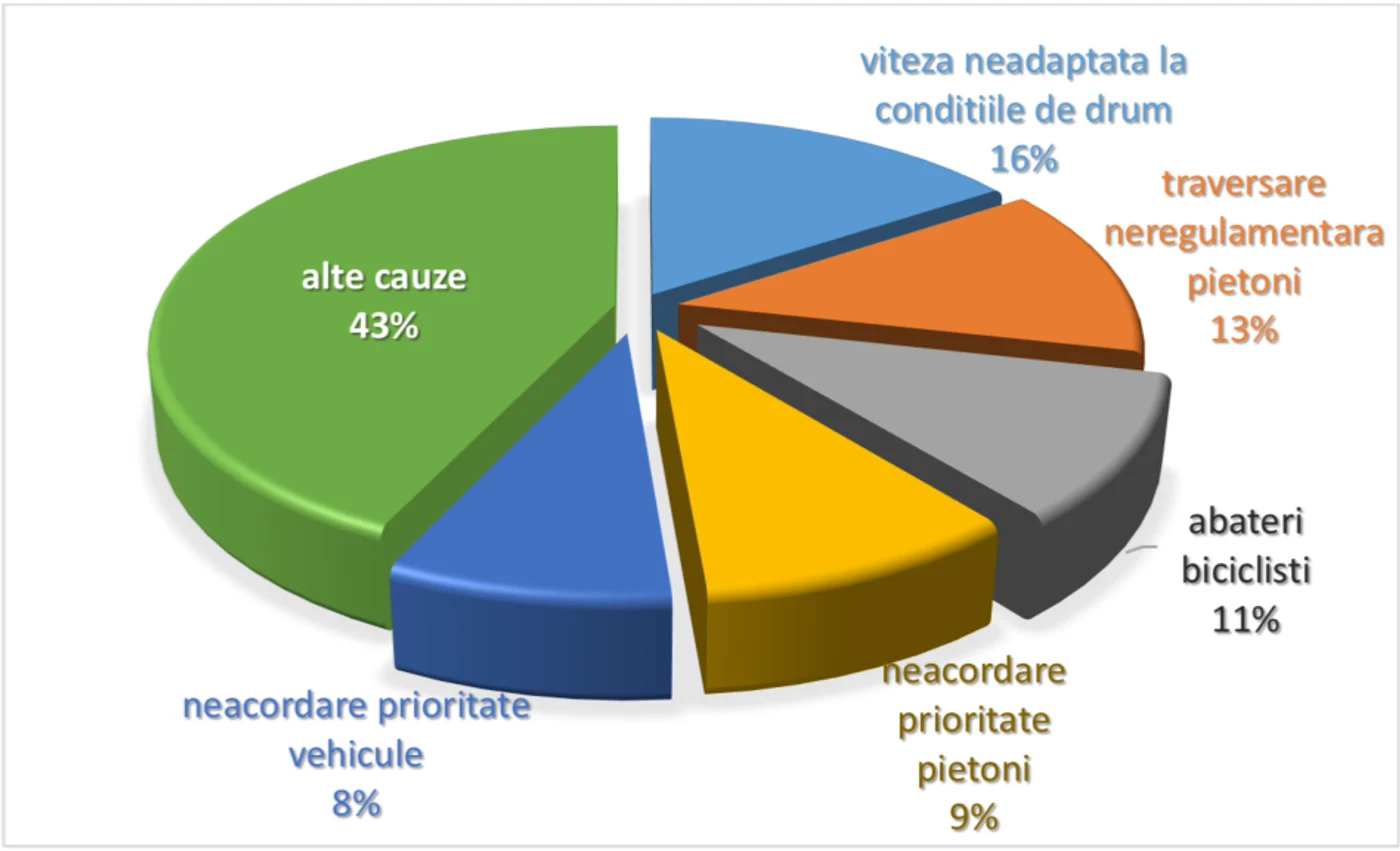 Cauze accidente, sursă: Poliția Română